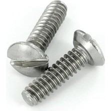 Storemax 84000-PRT 1/2-Inç Uzunluğunda 6-32 Iplik, Oval Başlı Frezelenmiş Yuvalı Yedek Duvar Plakası Vidaları, Paslanmaz Çelik