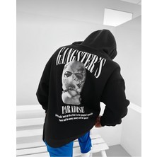 Risil-Nu Company Gangster’s Paradise Baskılı Pamuklu Kanguru Cepli Hoodie