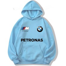 Risil-Nu Company 3 Iplik Kalın Şardonlu Petronas Baskılı Oversize Model Kapüşonlu Hoodie