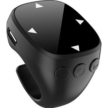 Airstorr Kablosuz Bluetooth Halka Uzaktan Tiktok Video Kaydırma Telefon ve Selfie Için Parmak Ucu Kontrolü