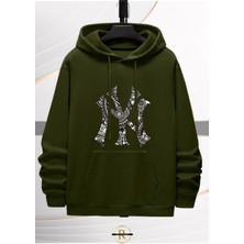 Risil-Nu Company Yeni Sezon Damask Baskılı 3 Iplik Içi Şardonlu Oversize Kapüşonlu Sweatshirt