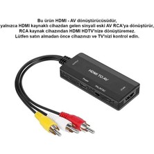 Storemax GA98 HDMI 1.3 1080P Hdtvden Rca Av Anlaloga Video ve Ses Dönüştürücü Adaptör Ntsc Pal