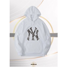 Risil-Nu Company Yeni Sezon Damask Baskılı 3 Iplik Içi Şardonlu Oversize Kapüşonlu Sweatshirt