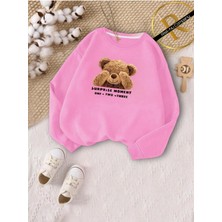 Risil-Nu Company Yeni Sezon 3 Iplik Içi Şardonlu Oversize Pudra Çocuk ve Kadın Sweatshirt Anne-Kız Kolesiyonu