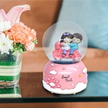 PremiumPort Sevgili Için Motorlu Müzikli Kar Küresi, Romantik ve Şık Hediye