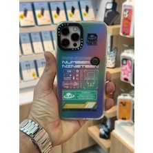 Aplus Iphone 12 Pro Max Hologram Geçişli Şeffaf Kenarlı Telefon Kılıfı – Kamera Korumalı, Işığa Göre Renk Değiştiren Tasarım