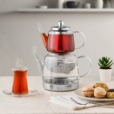 UltraMint Şeffaf Cam Çaydanlık, Dayanıklı ve Şık Tasarım