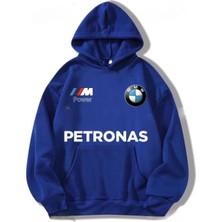 Risil-Nu Company 3 Iplik Kalın Şardonlu Petronas Baskılı Oversize Model Kapüşonlu Hoodie