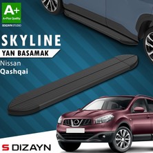 S-Dizayn Nissan Qashqai Skyline Siyah Yan Basamak 173 cm 2007-2014 A+ Kalite