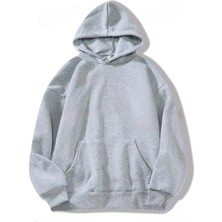 Risil-Nu Company 3 Iplik Kalın Şardonlu Brooklyn Baskılı Oversize Model Kapüşonlu Hoodie