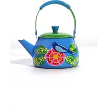 UltraMint El Boyama Mavi Demlik, Şık ve Zarif Tasarım, Hediye Seçeneği