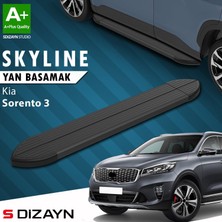 S-Dizayn Kia Sorento 3 Skyline Siyah Yan Basamak 183 cm 2014-2020 A+ Kalite
