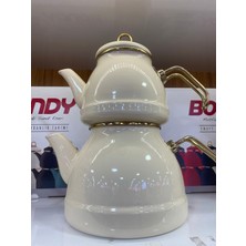 UltraMint Şık ve Dayanıklı Emaye Çaydanlık, Pratik Kullanım Sağlar