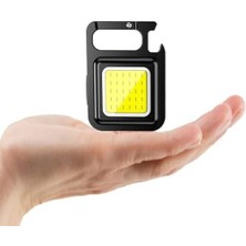 Storemax Mini Taşınabilir LED Çok Fonksiyonlu Fener, Yüksek Lümen, Cob Anahtarlık, Dış Mekan Için Şarj Edilebilir Acil Durum Işığı, Mini Kamp Feneri