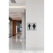 Storemax Wc Tabelası, Tuvalet Levhası, Kadın Erkek Tabela OS21