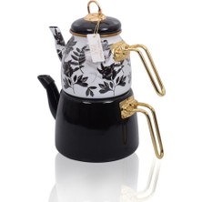 UltraMint Dark Siyah Emaye Çaydanlık, Şık ve Dayanıklı Tasarım