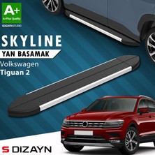 S-Dizayn Vw Tiguan 2 Skyline Aluminyum Yan Basamak 173 cm 2016-2024 A+ Kalite