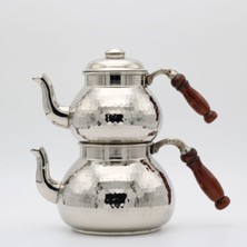 UltraMint Büyük Boy Geniş Taban Bakır Çaydanlık Takımı, Şık ve Dayanıklı Tasarım