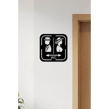 Storemax Wc Tabelası, Tuvalet Levhası, Kadın Erkek Tabela OS55