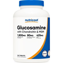 Nutricost Glucosamine (1800MG) With Chondroitin (80MG) & Msm (425MG) – 240 Tablet