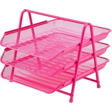 Storemax 3'lü Evrak Rafı Seti Pembe