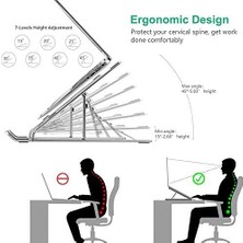 Storemax HT-119 Katlanır Laptop ve Tablet Standı, Siyah