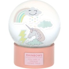 PremiumPort Büyüleyici 80MM Unicorn Kar Küresi, Huzur ve Güzellik Teması