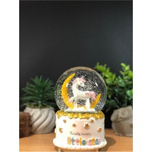 PremiumPort Rüya Gibi Unicorn Atlı Işıklı ve Müzikli Kar Küresi, Büyük Boy