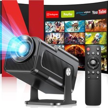 Storemax Projektör, 4K Fhd Mini Taşınabilir Projektör, 11.0 5g Wifi 6 Bt 5.0 Destekler, Otomatik Düzeltme, 150 Inç, 360 Derece Dönebilir Akıllı Projektör, Telefon/pc/dizüstü Bilgisayar/tv