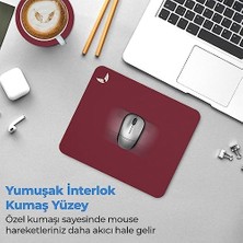 Storemax Gaming Oyuncu Gamer Mouse Pad 27X23, Kaymaz Taban Orta Boy Medium Ofis Tipi Mouse Pad, Fare Altlığı Bordo