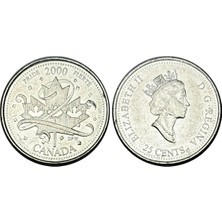 Emir Collection Kanada 2000 Yılı Gurur 25 Cent Koleksiyon Para