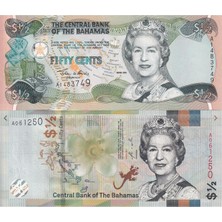 Emir Collection Bahamalar 2001-2019 Yılı Yarım Cent 2 Farklı Yabancı Kağıt Para Seti 2'li Çil (Unc) Koleksiyon Para