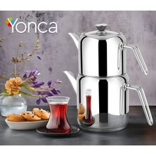 UltraMint Yonca Rüya Çelik Çaydanlık Metal Kulp, Şık ve Dayanıklı Tasarım