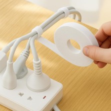 Storemax Cırt Bant Kablo Düzenleyici Yapışkanlı Cırt Cırt 5.5 Metre Kablo Düzenleme Organizer Bant Ev Ofis ve Araç Için Pratik Çözüm