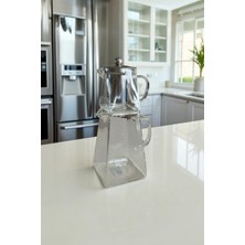 UltraMint Isıya Dayanıklı Borosilikat Cam Kare Demlik 1650 Ml, Şık ve Praktik Tasarım