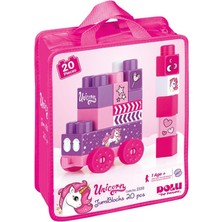 NessiWorld 2550 Unıcorn Çantalı Mega Blok 20 Lı