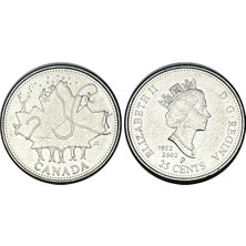 Emir Collection Kanada 2002 Yılı Kanada Günü - Akçaağaç Yaprağı 25 Cent Koleksiyon Para