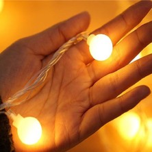 PremiumPort Yılbaşı Dekoratif Fişli Top LED Işık, 5 Metre, Parlak ve Şık Aydınlatma