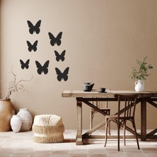 Melbay Lazer Duvar Dekorasyon Ürünleri Ahşap Küçük Kelebek Dekoru