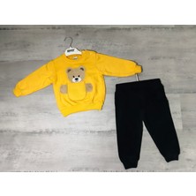 Peluş Ayı Baskılı Cepli 2 Li Takım