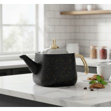 UltraMint Şık 1,5 L Granit Demlik, Sağlam ve Dayanıklı Çaydanlık
