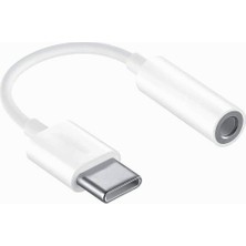 Hepta Collection Enfein Type-C (Usb C) To 3.5mm Aux Dönüştürücü Adaptör Kulaklık Dönüştürücü Beyaz