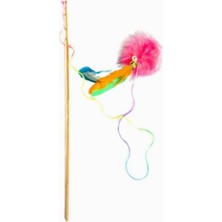 Hepta Collection Bypet Tüylü Çıngırak Zilli Ponponlu Kedi Oltası