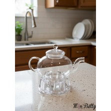 UltraMint Şeffaf Cam Demlik, Çay Demleme ve Sıcak Tutma Için Ideal