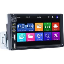 Gümrük Bey RK-7042B 7” Dokunmatik Ekran Mp5 Oto Radyo – Bluetooth, Fm, Mirror Link, Geri Görüş Kamerası Destekli