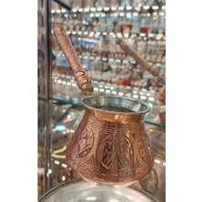 UltraMint El Işçilikli Bakır Cezve, 9 Fincan, Şık ve Elegant Tasarım