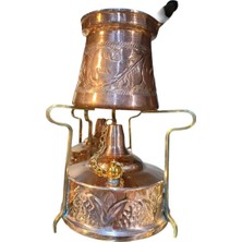 UltraMint El Yapımı Bakır Ispirto ve Kahve Ocağı, Zarif Cezve ile Şıklık