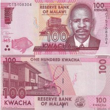 Emir Collection Malawi 2020 Yılı 100 Kwacha Yabancı Kağıt Para Çil (Unc) Koleksiyon Para