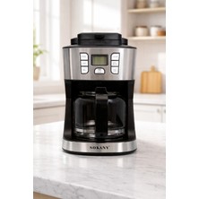 Sokany Öğütücülü Filtre Kahve Makinesi 2’si 1 Arada SK-506E