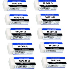 Tombow Mono 17X11X43MM 10 Adet Beyaz Silgi Paketli
